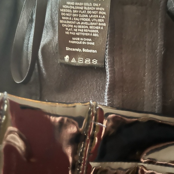 Babaton Shiny Vinyl Black Pants - Picture 4 of 4